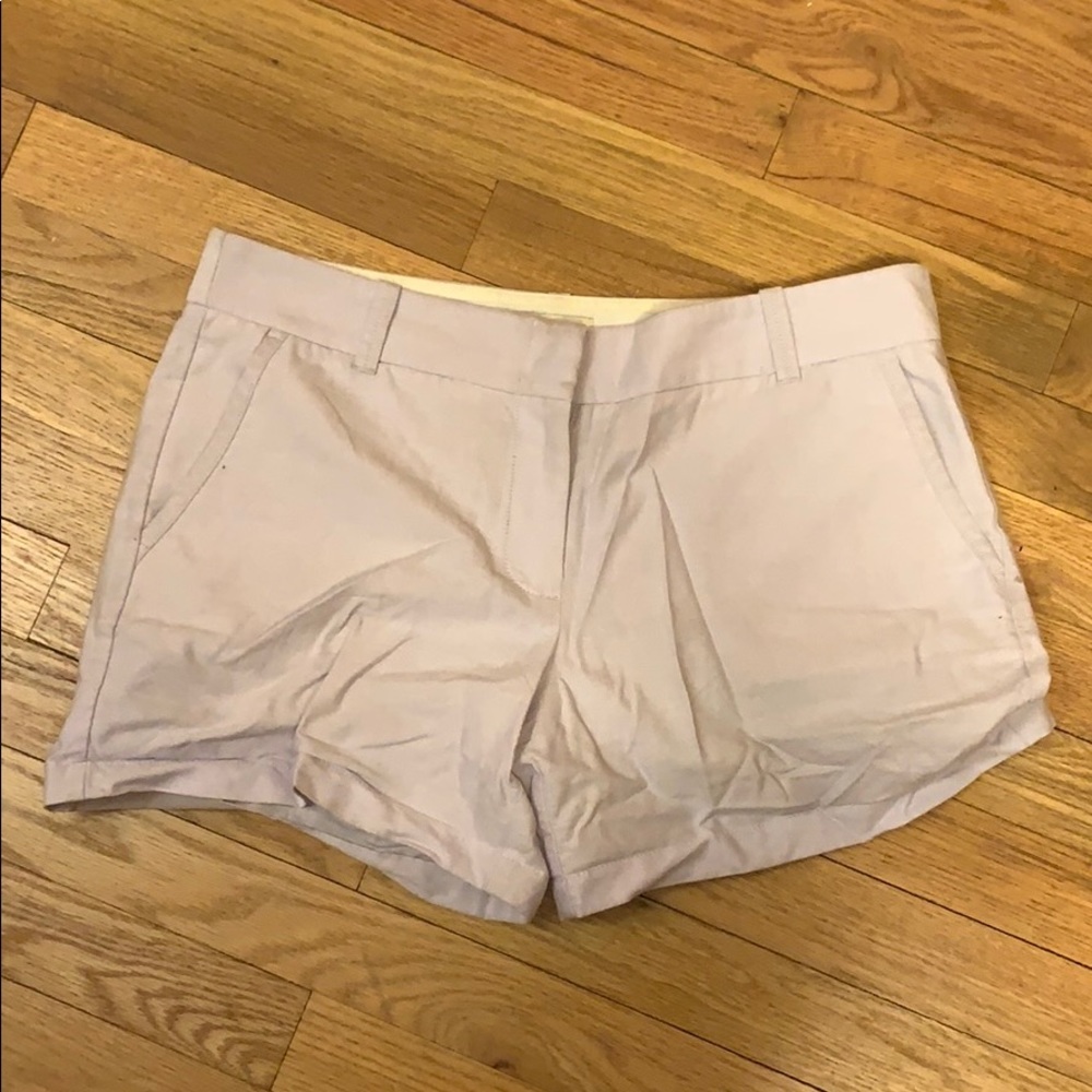 J. CREW lilac chino shorts